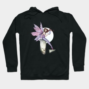 Whispering Moon Fairy Art Hoodie